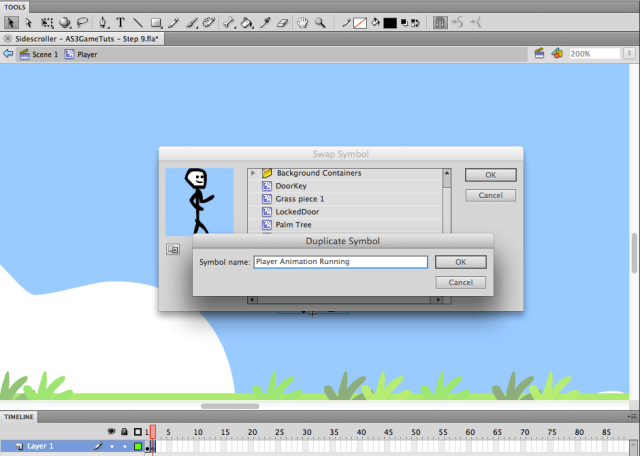 Use Swap Symbol on the Idle Symbol and Duplicate to a Running Symbol